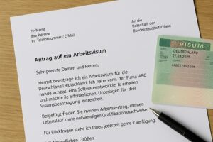 نامه‌نگاری رسمی به زبان آلمانی برای ویزای کاری